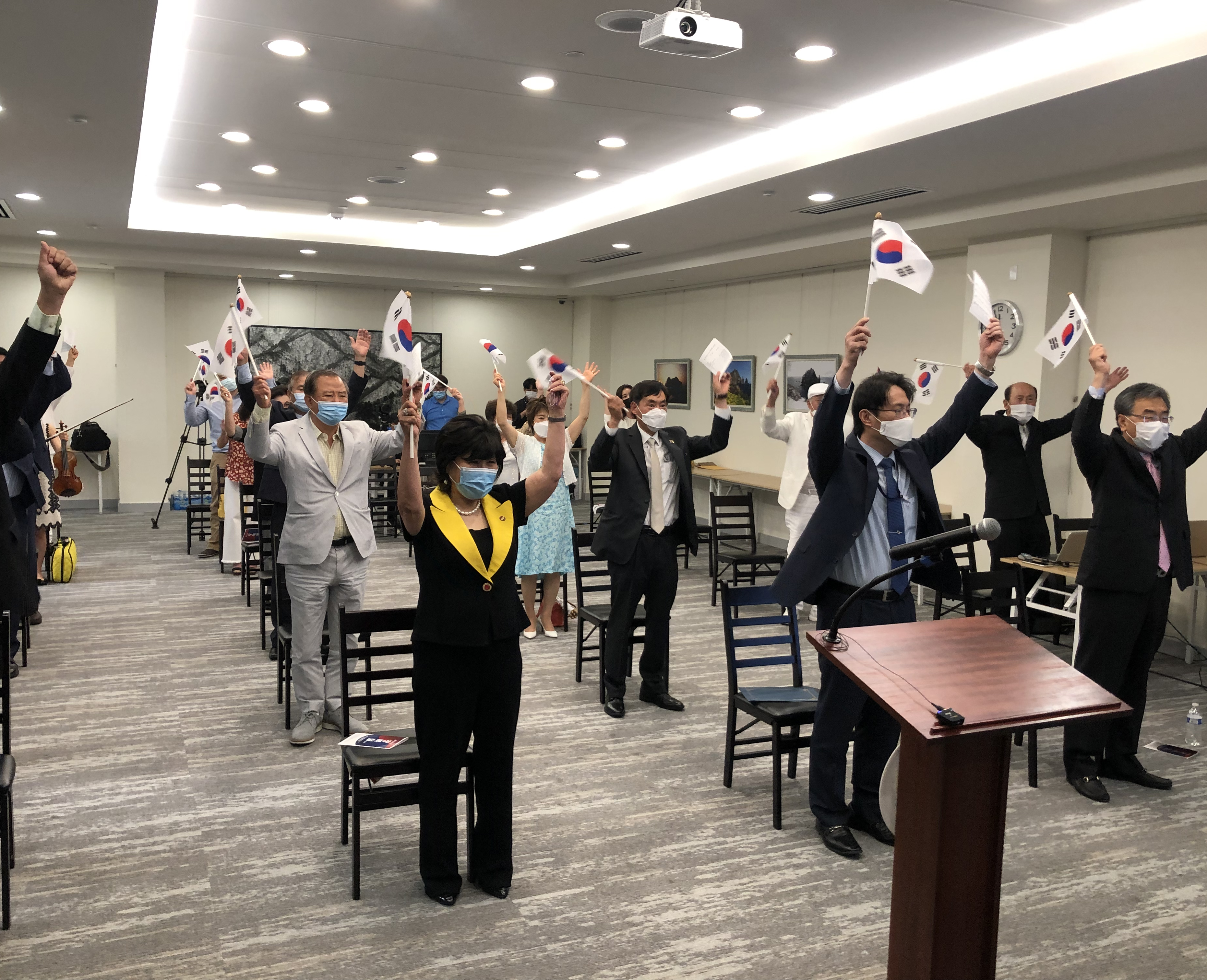 ‘제76주년 광복절 기념식’ 5개 한인회 연합으로 진행